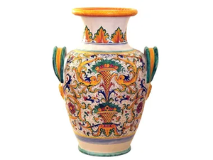 RAFFAELLESCO - Handmade ceramic vase _ L'Antica Deruta